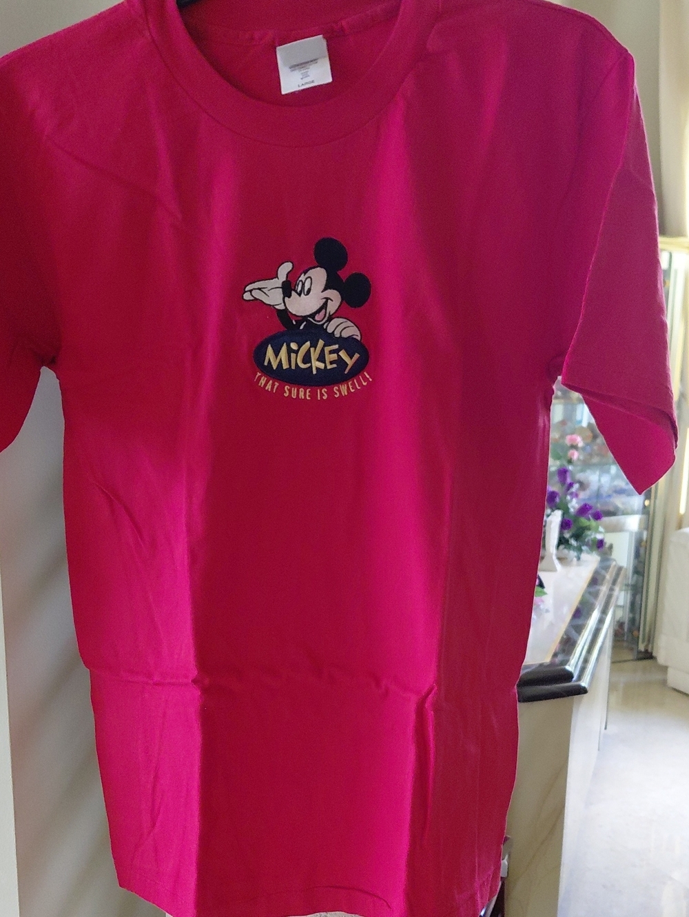 Disney Red Mickey Graphic Short Sleeve Tee